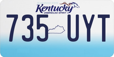 KY license plate 735UYT