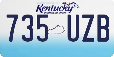 KY license plate 735UZB