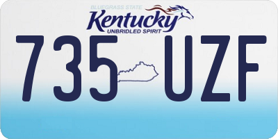 KY license plate 735UZF