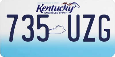 KY license plate 735UZG
