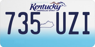 KY license plate 735UZI