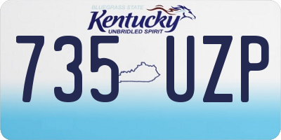 KY license plate 735UZP