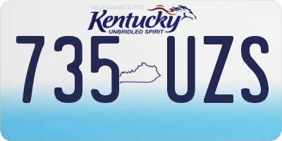KY license plate 735UZS