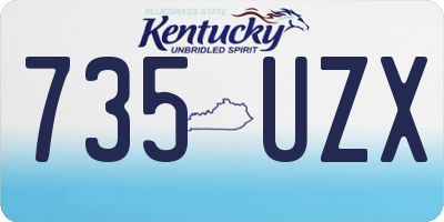 KY license plate 735UZX