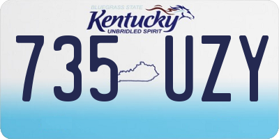 KY license plate 735UZY