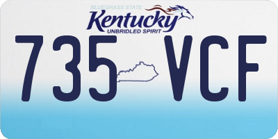 KY license plate 735VCF