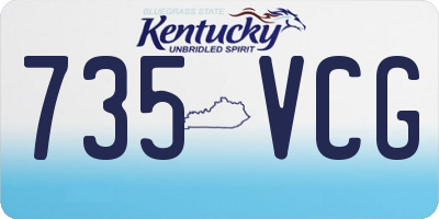 KY license plate 735VCG