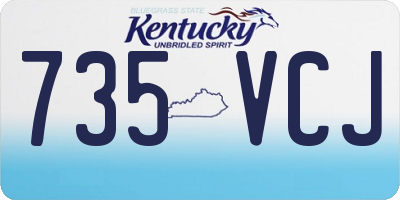 KY license plate 735VCJ