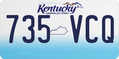 KY license plate 735VCQ