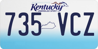 KY license plate 735VCZ