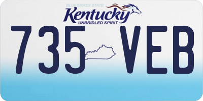 KY license plate 735VEB