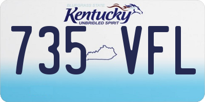 KY license plate 735VFL