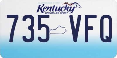 KY license plate 735VFQ