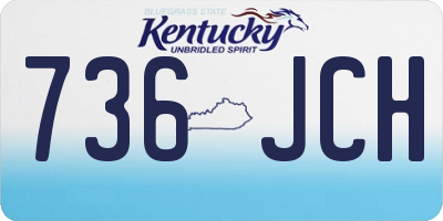 KY license plate 736JCH