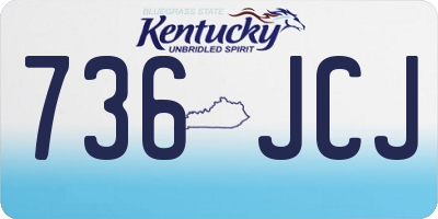 KY license plate 736JCJ