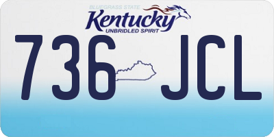 KY license plate 736JCL