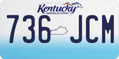 KY license plate 736JCM