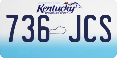 KY license plate 736JCS