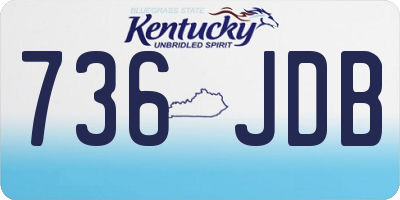 KY license plate 736JDB