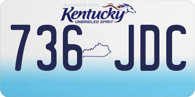 KY license plate 736JDC
