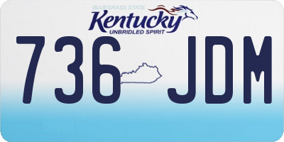 KY license plate 736JDM