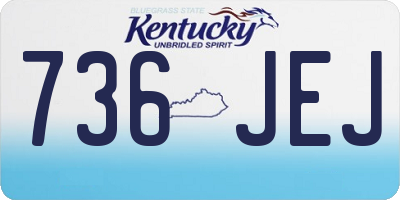 KY license plate 736JEJ