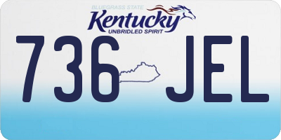 KY license plate 736JEL