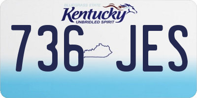 KY license plate 736JES