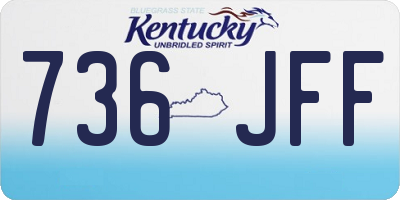 KY license plate 736JFF