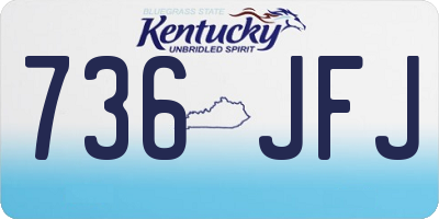 KY license plate 736JFJ