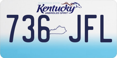 KY license plate 736JFL