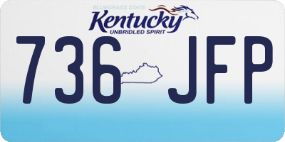 KY license plate 736JFP