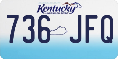 KY license plate 736JFQ