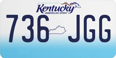 KY license plate 736JGG