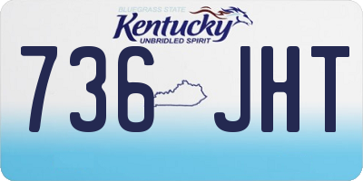KY license plate 736JHT