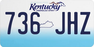 KY license plate 736JHZ
