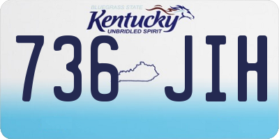 KY license plate 736JIH