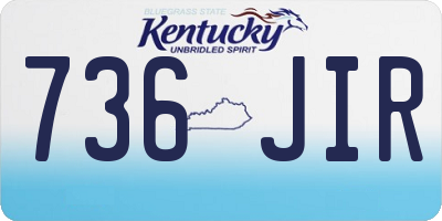 KY license plate 736JIR