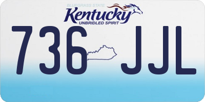 KY license plate 736JJL