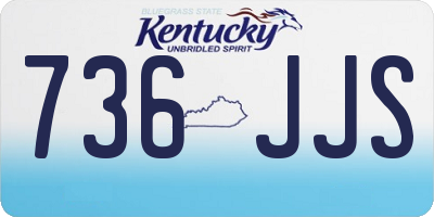 KY license plate 736JJS