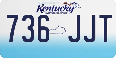 KY license plate 736JJT