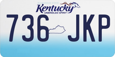 KY license plate 736JKP