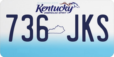 KY license plate 736JKS