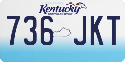 KY license plate 736JKT