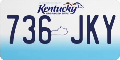 KY license plate 736JKY