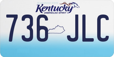 KY license plate 736JLC