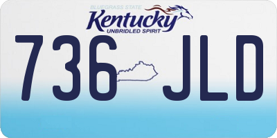 KY license plate 736JLD