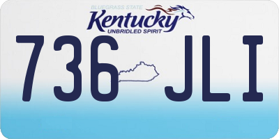KY license plate 736JLI
