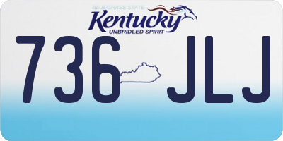 KY license plate 736JLJ