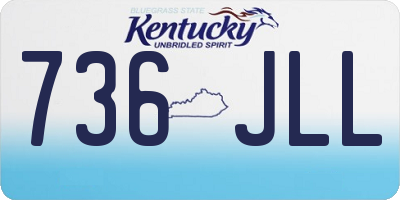 KY license plate 736JLL